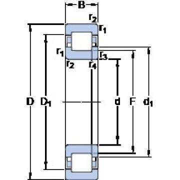 50 mm x 110 mm x 27 mm  SKF NUP 310 ECM упорные шарикоподшипники