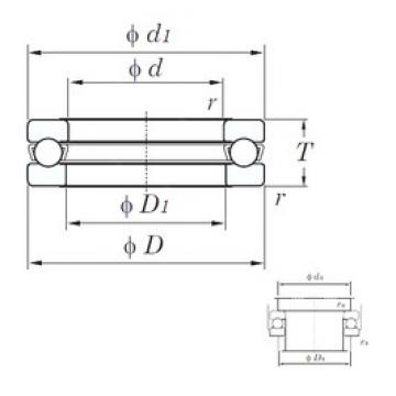 KOYO 51288 упорные шарикоподшипники