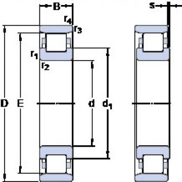 25 mm x 52 mm x 15 mm  SKF N 205 ECP упорные шарикоподшипники