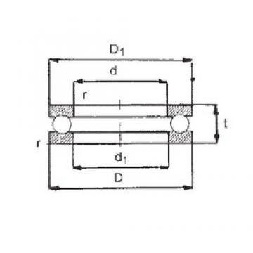 FBJ 51102 упорные шарикоподшипники