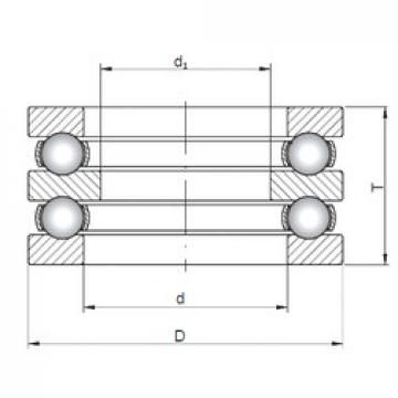 ISO 52211 упорные шарикоподшипники