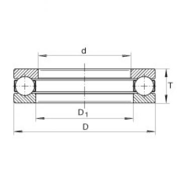 INA GT23 упорные шарикоподшипники