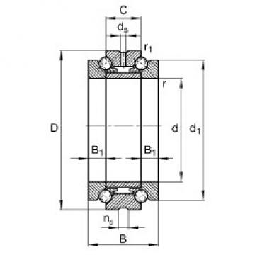 67 mm x 100 mm x 44 mm  FAG 234713-M-SP упорные шарикоподшипники