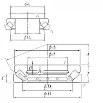 190 mm x 380 mm x 41 mm  KOYO 29438R упорные роликоподшипники