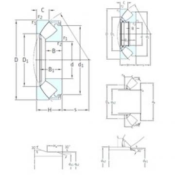 420 mm x 580 mm x 61 mm  SKF 29284 упорные роликоподшипники