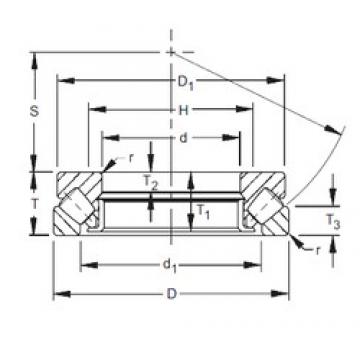 130 mm x 225 mm x 19 mm  Timken 29326 упорные роликоподшипники