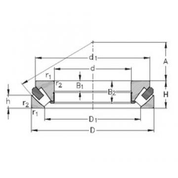 130 mm x 270 mm x 55,5 mm  NKE 29426-M упорные роликоподшипники