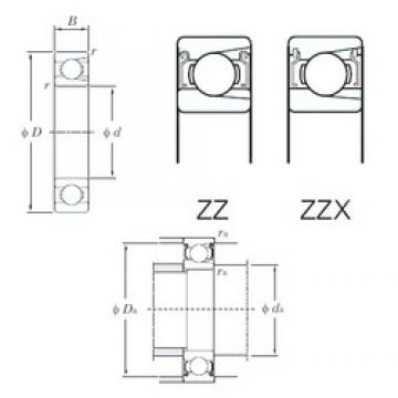 95 mm x 170 mm x 32 mm  KOYO M6219ZZX радиальные шарикоподшипники