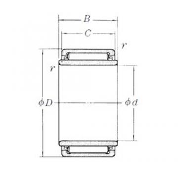 17 mm x 29 mm x 20,2 mm  NSK LM2120 игольчатые подшипники