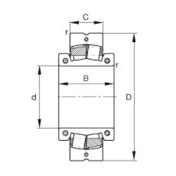 140 mm x 240 mm x 106 mm  FAG 230SM140-MA сферические роликоподшипники