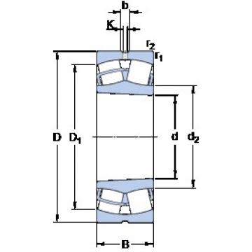 140 mm x 210 mm x 53 mm  SKF 23028 CCK/W33 сферические роликоподшипники