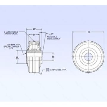 6,35 mm x 25,4 mm x 6,35 mm  NMB ASR4-1 сферические роликоподшипники