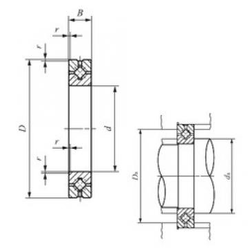 60 mm x 90 mm x 13 mm  IKO CRBH 6013 A упорные роликоподшипники