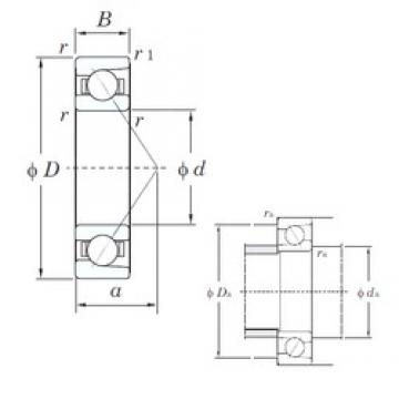 15 mm x 32 mm x 9 mm  KOYO 7002B радиально-упорные шарикоподшипники