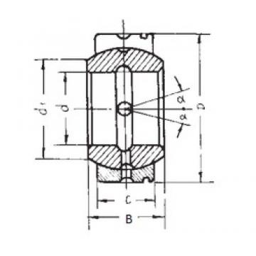 45 mm x 72 mm x 36 mm  FBJ GE45XS/K подшипники скольжения