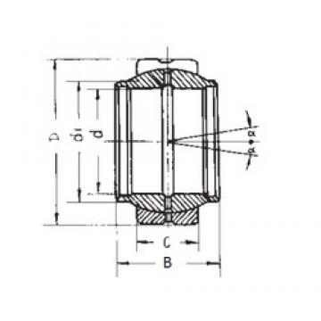 32 mm x 52 mm x 32 mm  FBJ GEEW32ES подшипники скольжения