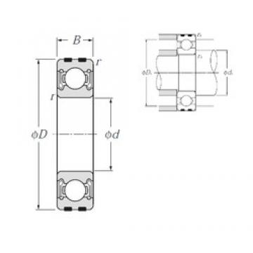 30 mm x 72 mm x 19 mm  NTN EC-6306LLB радиальные шарикоподшипники