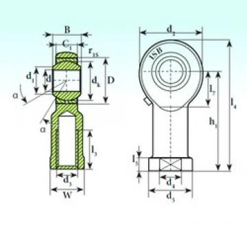 22 mm x 42 mm x 28 mm  ISB TSF 22 подшипники скольжения