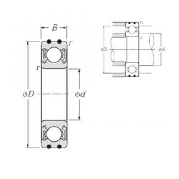 30 mm x 72 mm x 19 mm  NTN AC-6306LLB радиальные шарикоподшипники