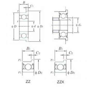 4 mm x 8 mm x 3 mm  KOYO WMLF4008ZZ радиальные шарикоподшипники