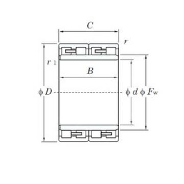 115 mm x 165 mm x 90 mm  KOYO 23FC1690 цилиндрические роликоподшипники