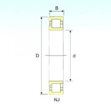 110 mm x 200 mm x 53 mm  ISB NJ 2222 цилиндрические роликоподшипники