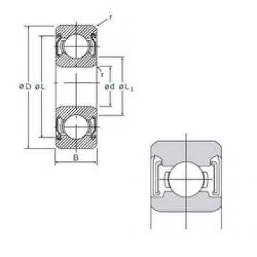 10 mm x 26 mm x 8 mm  NMB 6000SS радиальные шарикоподшипники