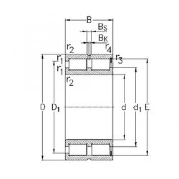 200 mm x 310 mm x 150 mm  NKE NNCF5040-V цилиндрические роликоподшипники