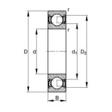 50 mm x 110 mm x 27 mm  FAG S6310-2RSR радиальные шарикоподшипники