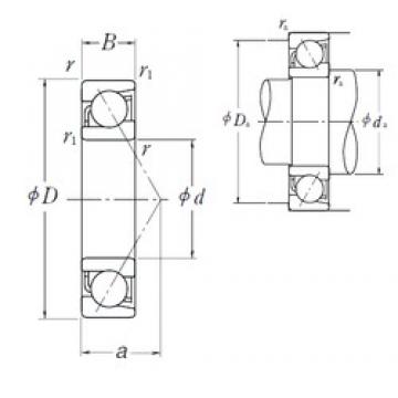 12 mm x 32 mm x 10 mm  NSK 7201 B радиально-упорные шарикоподшипники