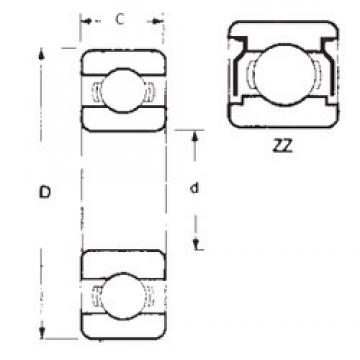 70 mm x 90 mm x 10 mm  FBJ 6814ZZ радиальные шарикоподшипники