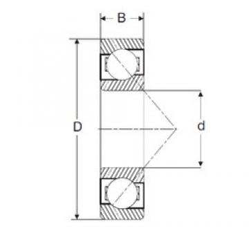 127 mm x 254 mm x 50,8 mm  SIGMA MJT 5 радиально-упорные шарикоподшипники