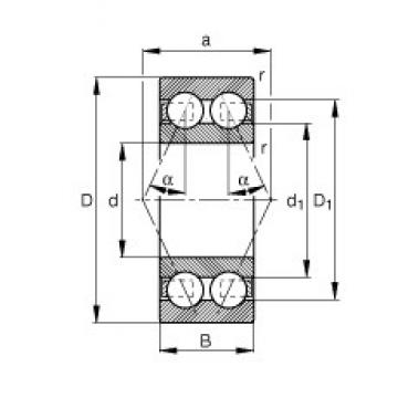 45 mm x 85 mm x 30,2 mm  FAG 3209-BD-TVH радиально-упорные шарикоподшипники