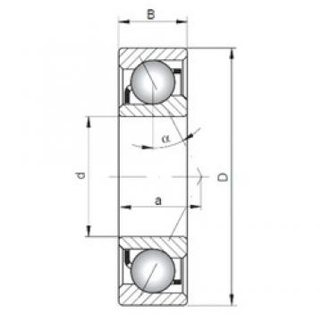 30 mm x 62 mm x 16 mm  ISO 7206 C радиально-упорные шарикоподшипники