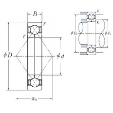 50 mm x 110 mm x 27 mm  NSK QJ310 радиально-упорные шарикоподшипники