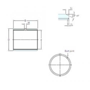 45 mm x 50 mm x 30 mm  SKF PCM 455030 M подшипники скольжения