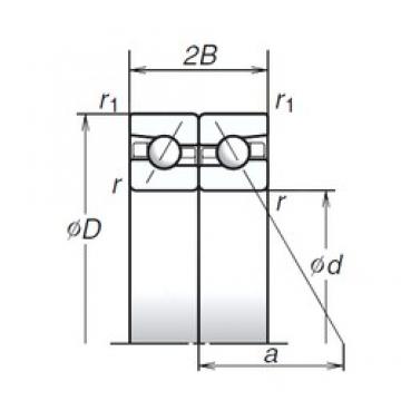 140 mm x 210 mm x 31,5 mm  NSK 140BAR10S радиально-упорные шарикоподшипники