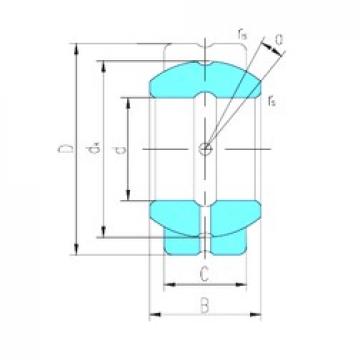 90 mm x 140 mm x 76 mm  LS GEF90ES подшипники скольжения