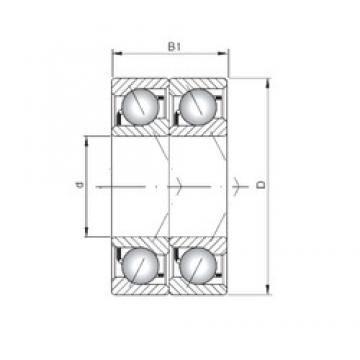 ISO 7016 CDT радиально-упорные шарикоподшипники