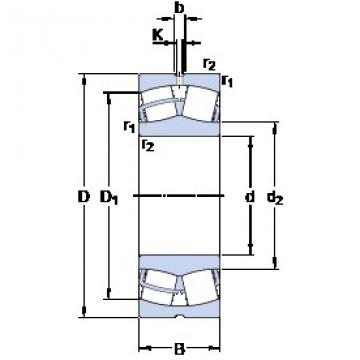 30 mm x 62 mm x 20 mm  SKF 22206 E сферические роликоподшипники