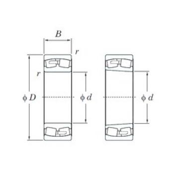 340 mm x 620 mm x 224 mm  KOYO 23268RK сферические роликоподшипники