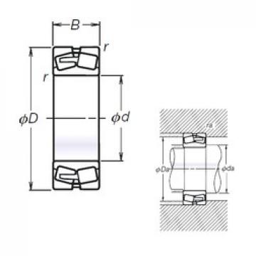 110 mm x 200 mm x 69,8 mm  NSK TL23222CE4 сферические роликоподшипники