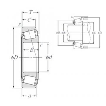 63,5 mm x 112,712 mm x 30,162 mm  NTN 4T-39585/39520 конические роликовые подшипники