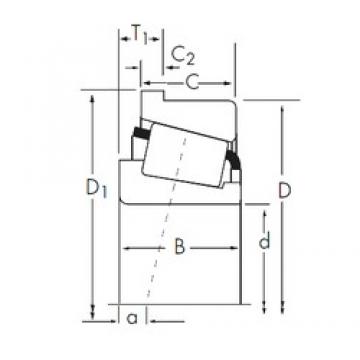 133,35 mm x 234,95 mm x 63,5 mm  Timken 95525/95925-B конические роликовые подшипники