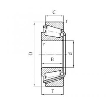 34,988 mm x 61,973 mm x 17 mm  SNR EC12229S01H106 конические роликовые подшипники