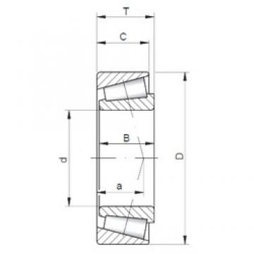 34,925 mm x 68,262 mm x 20,638 mm  ISO 14585/14525 конические роликовые подшипники